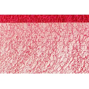 RueDeLaFete Ruban de table Glitter 10cm, Rouge pas cher