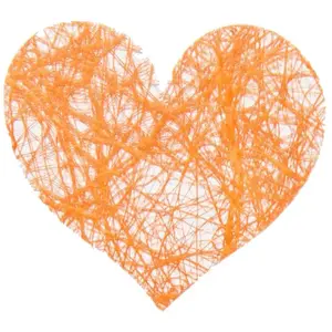 RueDeLaFete Sachet de 100 Coeurs Romance, Orange pas cher