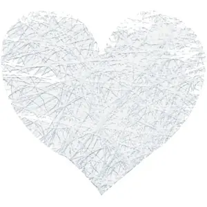 RueDeLaFete SACHET 100 COEURS ROMANCE - BLANC pas cher