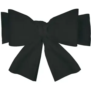 6 NOEUDS POUR HOUSSE DE CHAISE - NOIR Noir pas cher