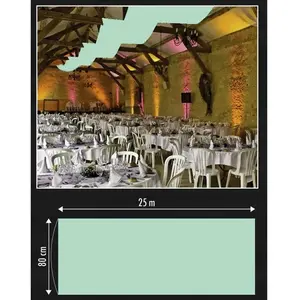 RueDeLaFete Grande Tenture 25m, Vert pastel pas cher