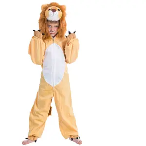 Comparateur de prix : Déguisement lion enfant - Peluche - Marron clair et blanc - 2 à 3 ans