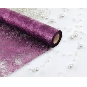 RueDeLaFete Rouleau déco Brillance 60cm x 10m, Prune pas cher