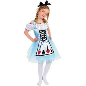 Comparateur de prix : déguisement alice reine de coeur fille - 5/6 ans - bleu - chaks c4081116