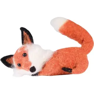 RueDeLaFete Déco Renard 14cm pas cher