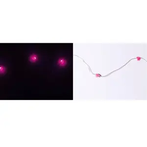 RueDeLaFete Guirlande 2m avec 20 leds, Coeurs roses pas cher