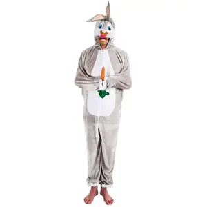 Comparateur de prix : CHAKS Déguisement peluche Lapin gris 180cm, adulte