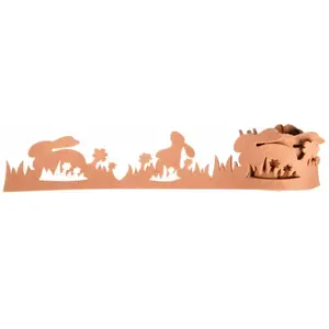 RueDeLaFete Déco Bande Feutre Lapin 2m, beige pas cher