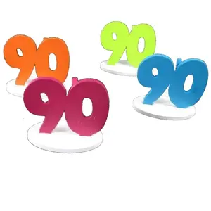 RueDeLaFete Set de 4 Marque-places Anniversaire 90 ans pas cher