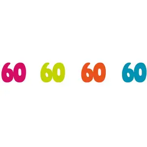 RueDeLaFete Sachet de 100 confettis de table anniversaire 60 ans pas cher