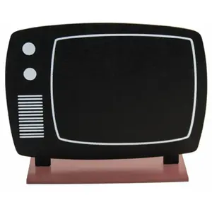 RueDeLaFete Centre de table ardoise télévision vintage 20cm pas cher