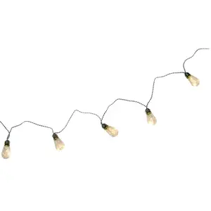 Comparateur de prix : Guirlande 10 petites Ampoules Led allongées, 3,65m Blanc Chaud