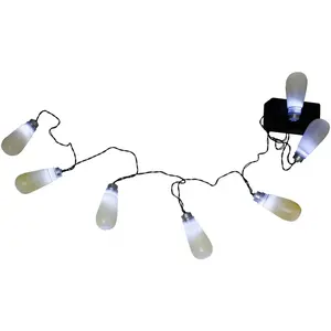 Comparateur de prix : Guirlande Halloween 8 ampoules Led son et lumière 2,4m