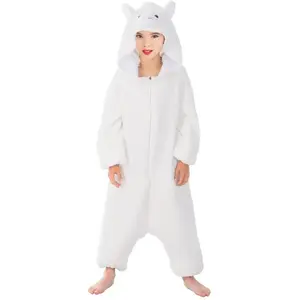 Combinaison kigurumi LAMA blanc, enfant 140cm