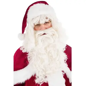 RueDeLaFete PERRUQUE + BARBE PÈRE NOËL BLANC LUXE pas cher