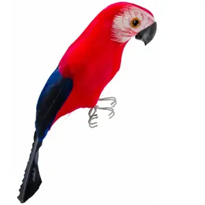 GENERIQUE Perroquet rouge 5x5x20cm pas cher