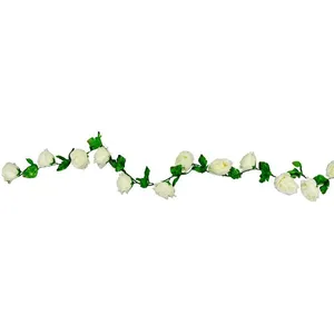 Comparateur de prix : GUIRLANDE ROSES BLANC 220CM