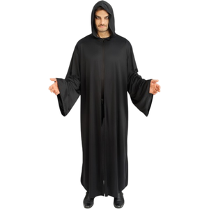 CHAKS Cape de prêtre satanique noire - Halloween - 180 cm - Adulte - Mixte pas cher