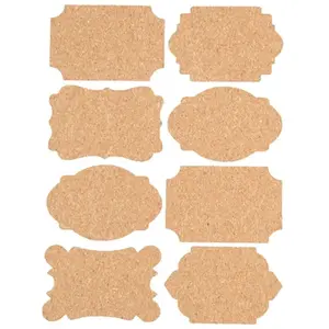 LE GEANT DE LA FETE Le liège est une matière très utilisé en décoration et toujours avec élégance. En collant ces étiquettes de 9 x 6 cm sur votre pas cher