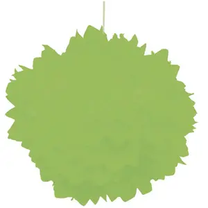 RueDeLaFete Set de 2 Pompons boules Papier De Soie 40cm, Vert pas cher