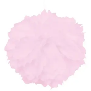 RueDeLaFete Set de 2 Pompons boules Papier De Soie 40cm, Rose pastel pas cher