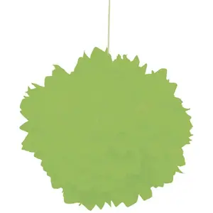 RueDeLaFete Set de 2 Pompons boules Papier De Soie 30cm, Vert pas cher