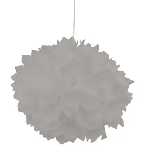 RueDeLaFete Set de 2 Pompons boules Papier De Soie 30cm, Gris pas cher
