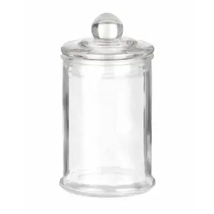 NO NAME bonbonnière verre avec couvercle 6 x 11.7 cm - chaks 1256 pas cher