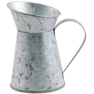 NO NAME Cruche à lait - Gris - Objets décoratifs - Zinc - 7cm x 10cm pas cher