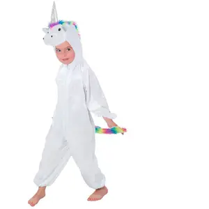 Comparateur de prix : Déguisement Licorne Enfant - CHAKS - Animaux - Blanc - Polyester - Taille 128