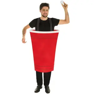 Comparateur de prix : NO NAME déguisement beer pong adulte - taille unique - rouge - chaks c4231