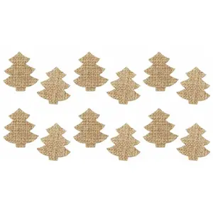 Sachet de 12 Sapins Jute 3cm, à disperser