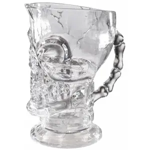 Comparateur de prix : Chaks 90616, Pichet Tête De Mort En Plexi Transparent 1,5l