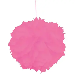 RueDeLaFete Set de 2 Pompons boules Papier De Soie 30cm, Fuchsia pas cher