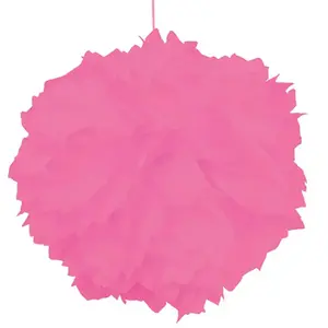 RueDeLaFete Set de 2 Pompons boules Papier De Soie 40cm, Fuchsia pas cher