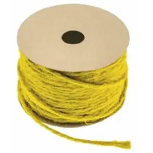 RueDeLaFete Corde fine naturelle colorée 1,5mm x 20m, JAUNE pas cher