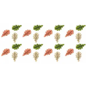 RueDeLaFete Sachet 24 mini-Feuilles Automne fines 3 couleurs, à disperser 2cm pas cher