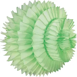 RueDeLaFete Boule alvéolée luxe 25 cm, Vert pastel pas cher