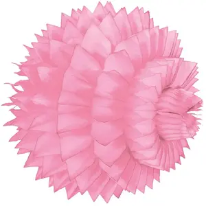 RueDeLaFete Lot de deux boules alvéolées luxe 15 cm, Rose pastel pas cher