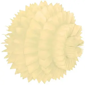 RueDeLaFete Boule alvéolée luxe 25 cm, Ivoire pas cher