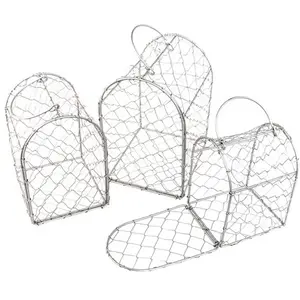 RueDeLaFete Lot de 3 Cages métal grises 20cm et 17cm et 14cm pas cher