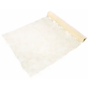 RueDeLaFete Chemin de table Dentelle Fleur 3m, ivoire pas cher