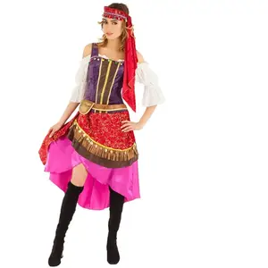 RueDeLaFete Déguisement Gypsy Lady adulte, taille M pas cher
