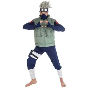 Comparateur de prix : RueDeLaFete Déguisement Kakashi Adulte Licence Officielle Naruto - Bleu - S