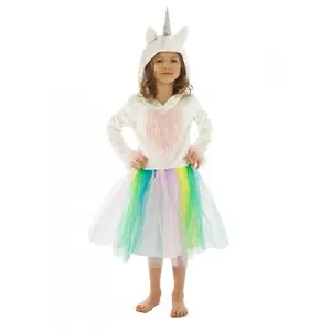 Comparateur de prix : Chaks Robe Licorne Enfant - Blanc - 128 cm