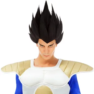 Perruque - Dragon Ball - Vegeta Saiyan - Adulte - Noir