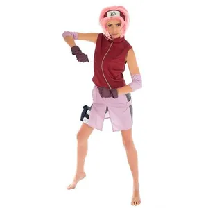 Comparateur de prix : RueDeLaFete Déguisement Sakura Haruno Licence Officielle Naruto  - Rose - M