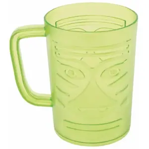 RueDeLaFete MUG vert jungle en plastique avec anse, vert 13,5cm pas cher