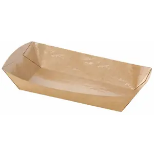 Comparateur de prix : Lot de 8 Barquettes Kraft 150ml, 18x7cm