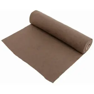 RueDeLaFete Chemin de table LIN 5m, Brun pas cher